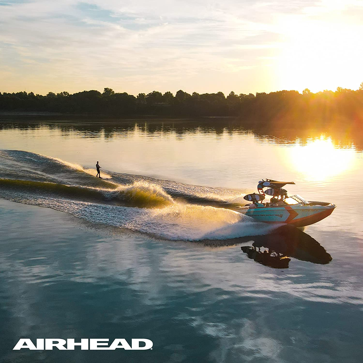 AIRHEAD Trick Handle Wakeboard Rope, 4 Sections, 75-Feet, Multiple Colors Available