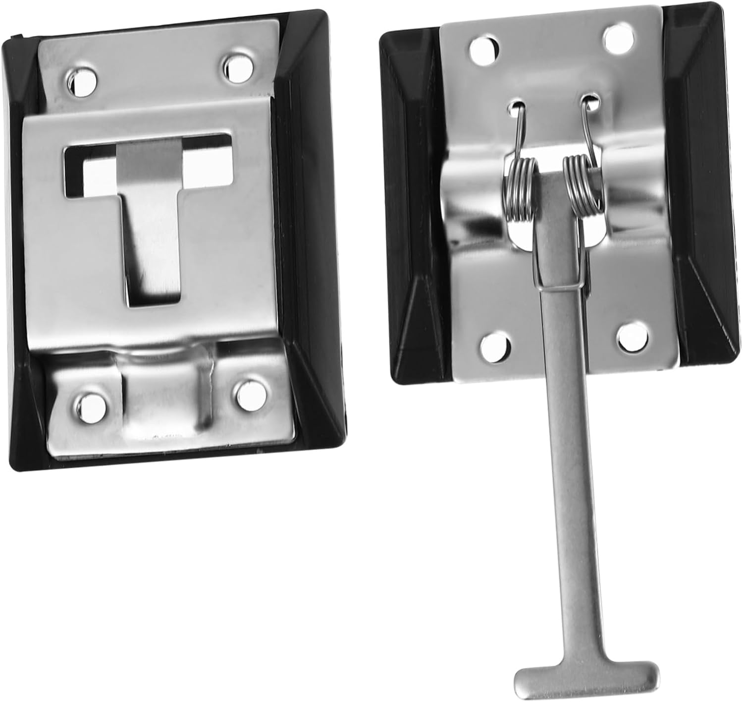 Iplusmile Stainless Steel Rv Door Catch Clip over Door Hook No Drill Metal Hook Latch for Van Trailer