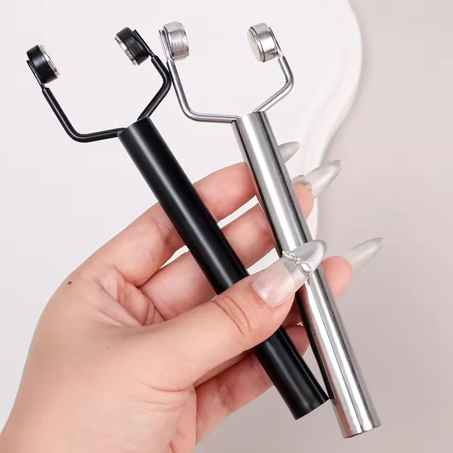 3-In-1 Y-Shaped Cat Eye Nail Magnet, Double Head Magnetic Gel Polish Tool with Powerful Force for Salon & Home, Portable Handheld Nail Art Design for Cat Eye & Glitter Polish, Professional Manicure Kit image number 3