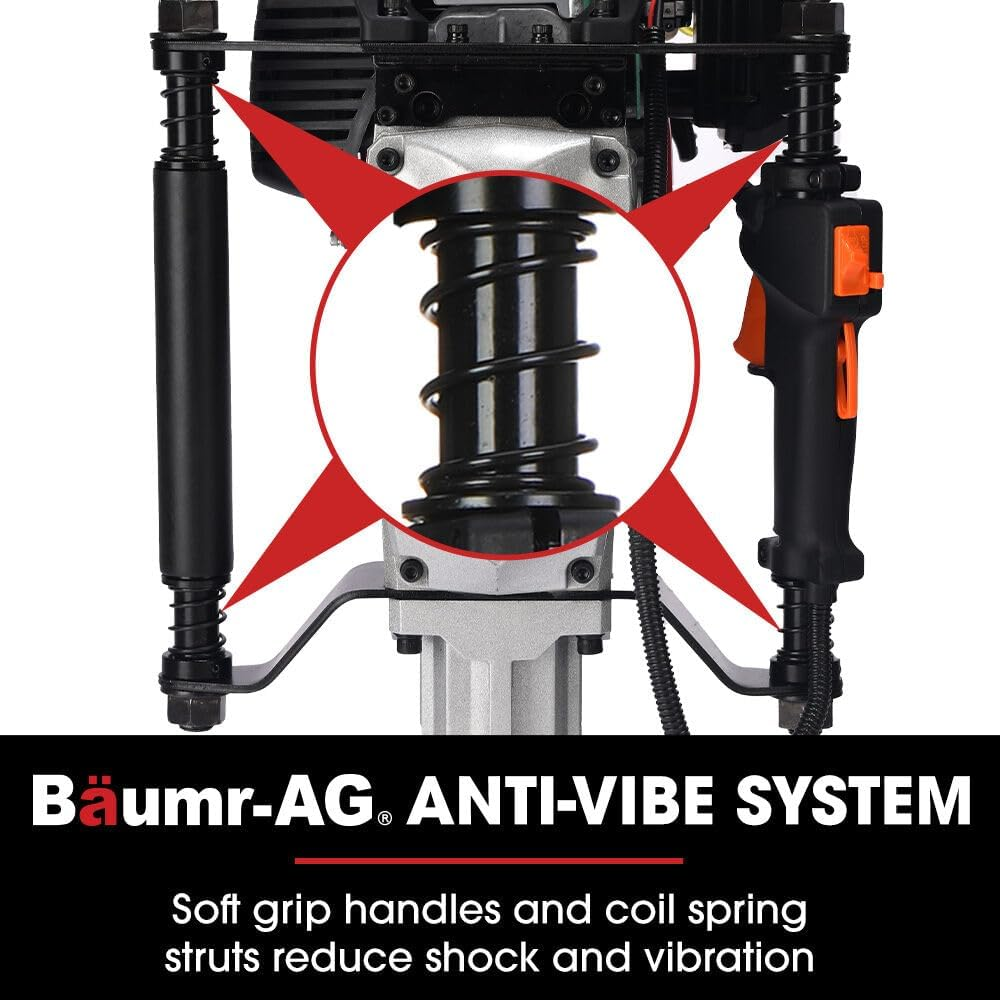 Baumr-Ag HP480 55Cc 4-Stroke Petrol Post Driver, with 2 Piling Socket Sleeves image number 1