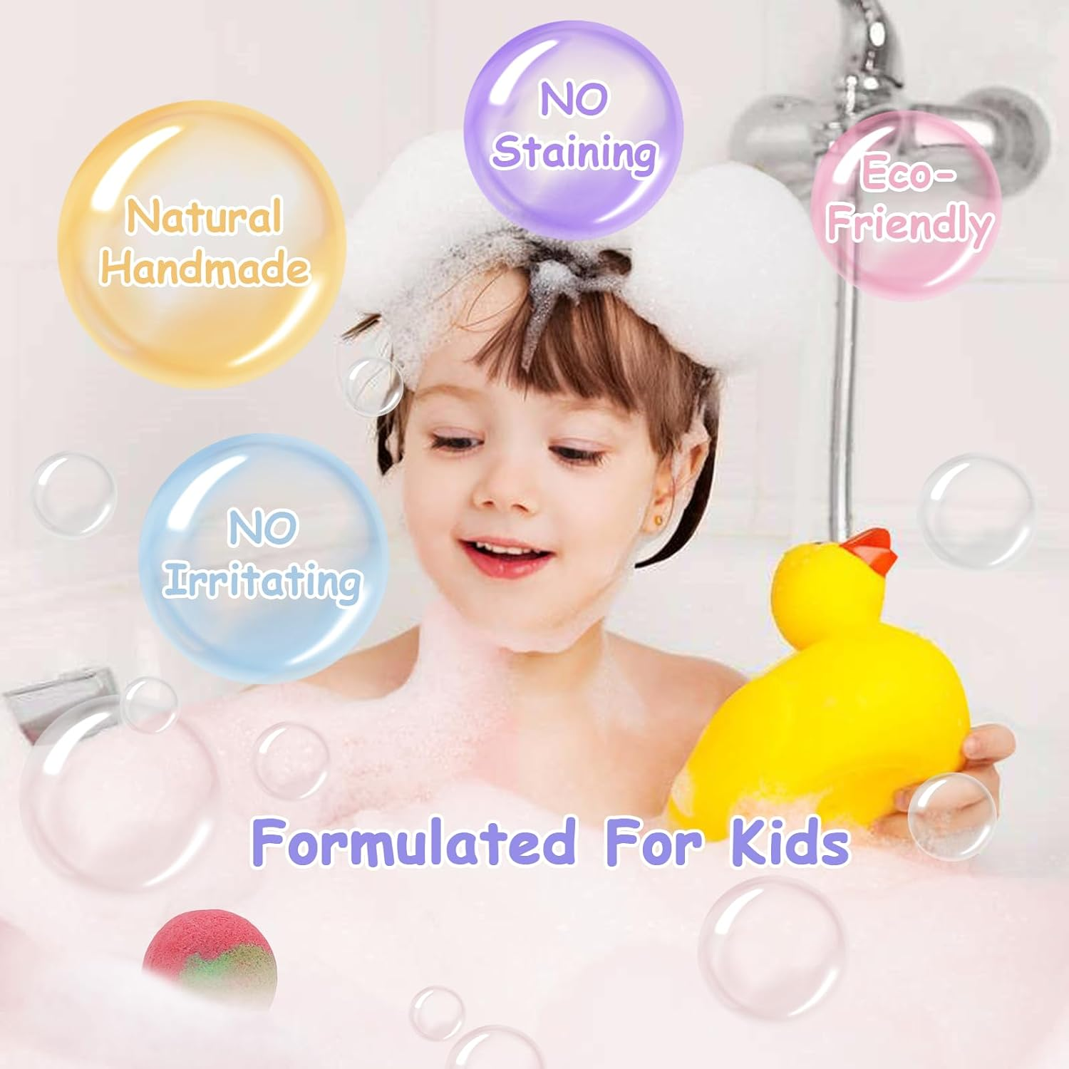 TTRWIN Bath Bomb Gift Set,With Surprise Toys Inside, Organic and All Natural Ingredients Bubble Bath Bombs Fizzes Spa Ideal Birthday Easter for Boys & Girls (Boys) image number 4