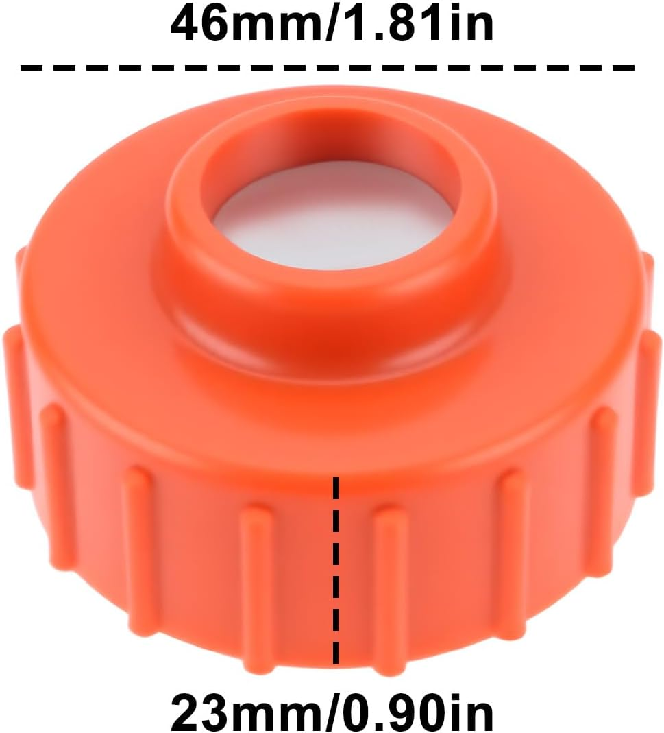 Emagtech 5Pcs Red Trimmer Left Hand Thread Bump Knob 308042003 Compatible with Homelite Compatible with John Deere