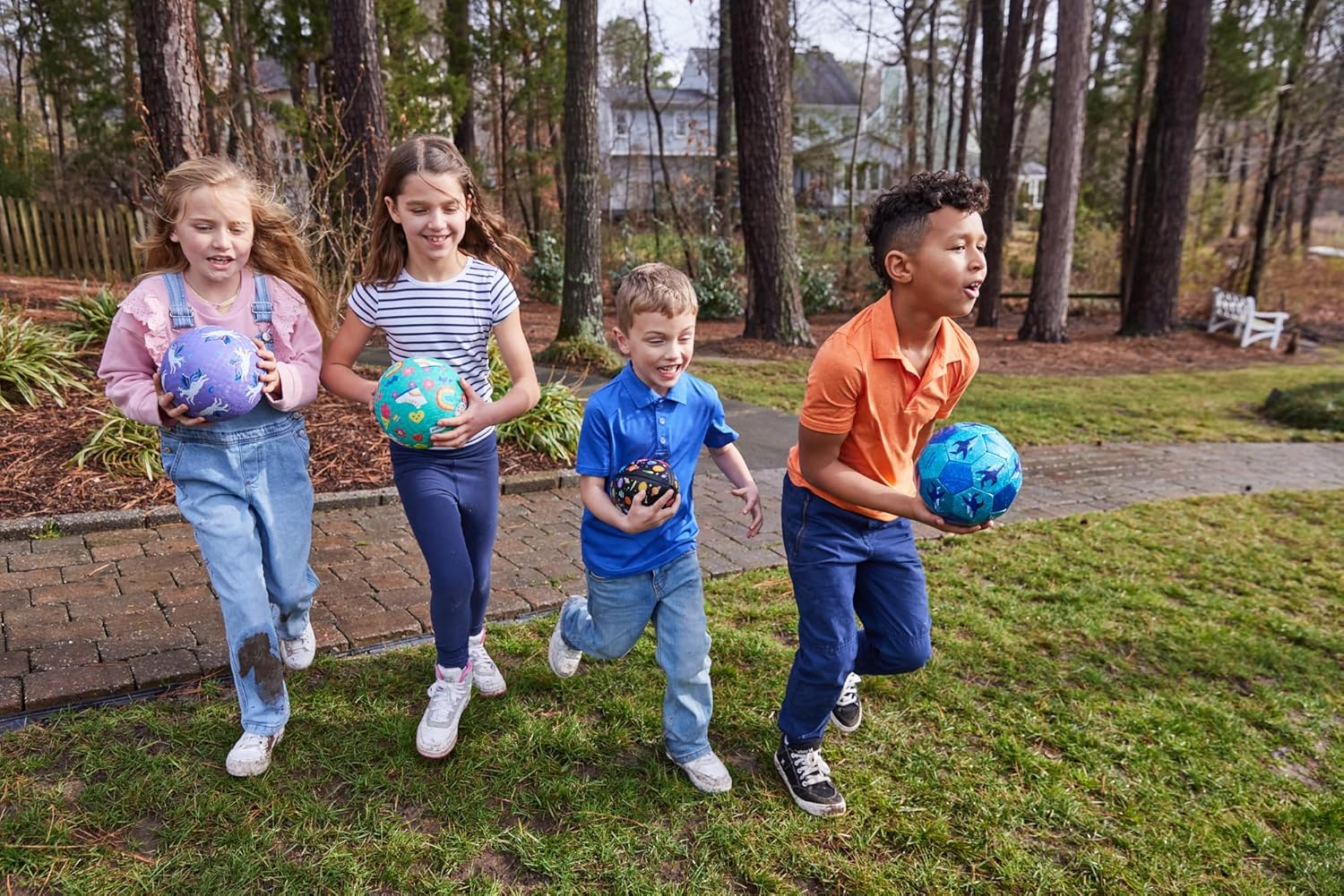 'Crocodile Creek Rubber Playground Ball, Ships Inflated, Pvc-Free, Durable Design for Outdoor Games and Active Ball Sports, for Kids Ages 3 Years and Up, 5''/7&rdquo; Size,' - Smiley image number 3