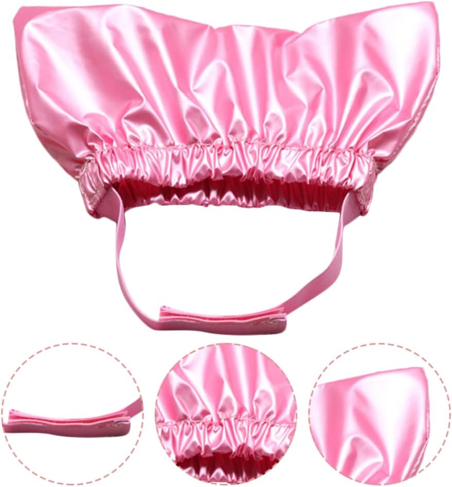 STOBOK Pet Shower Cap Cat Shower Supply Dog Bath Cap Waterproof Cat Cap Overhanging Pet Bath Head Cap for Cat Kitten Shower Cap Bath Ear Covers Pet Shower Hat image number 3