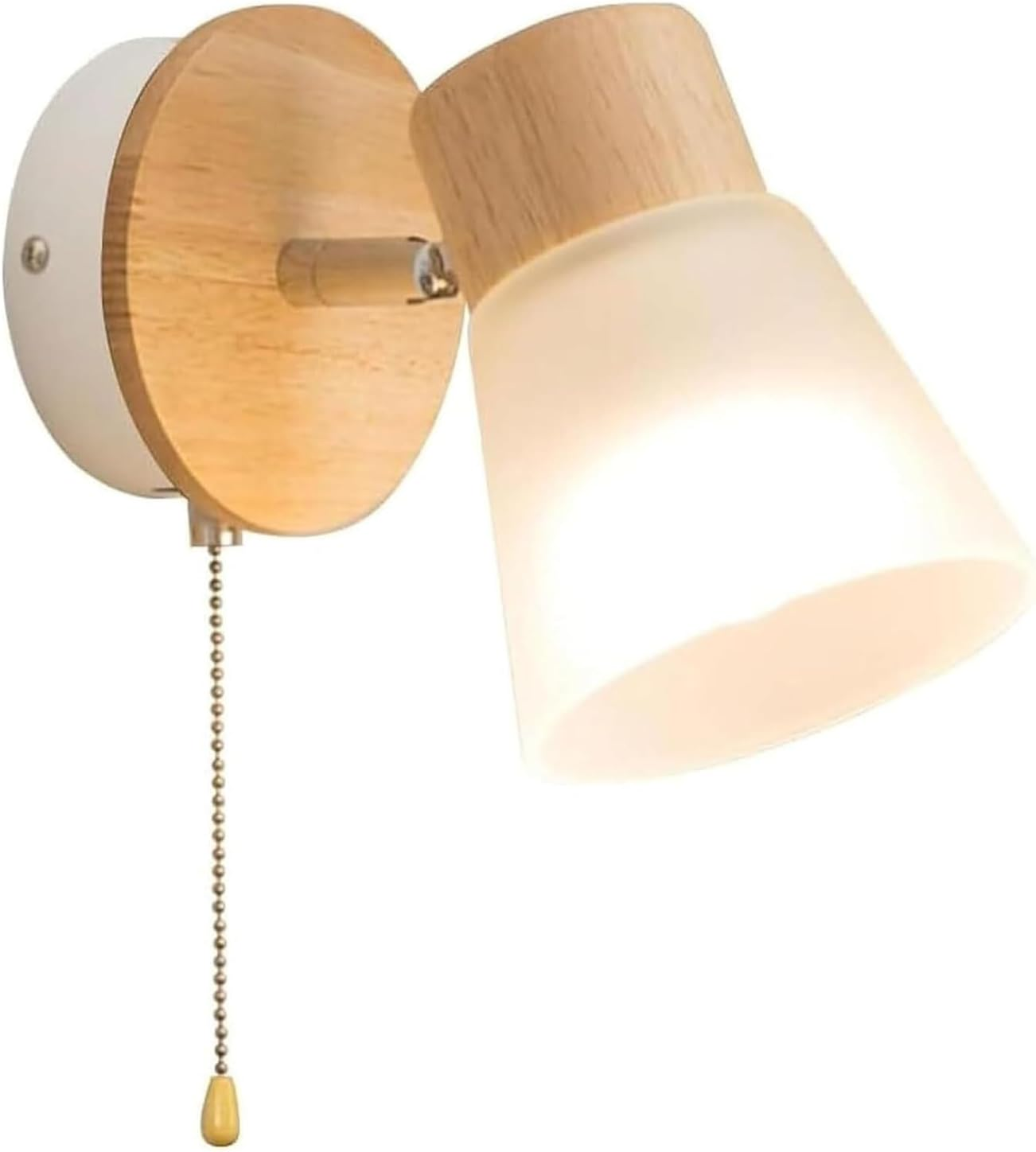 Retro Industrial Style Wall Lamp Wall Light Frosted Glass Lampshade and Pull Switch 180&deg; Adjustable Function Wall Sconce Wall Lighting image number 2