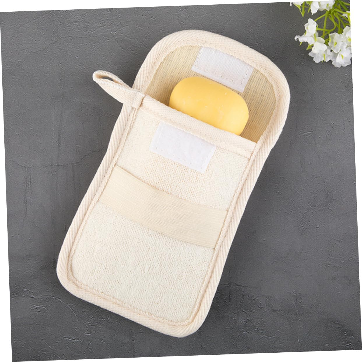 Healeved 2Pcs Portable Bags for Homemade Soap Travel Case Loop Hook Pouch Home Supply image number 2