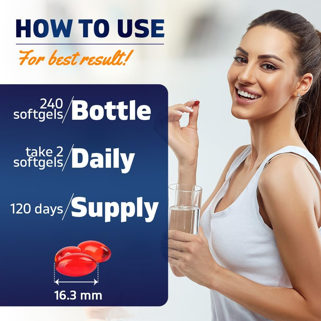 Vitamatic Lutein 40Mg with Zeaxanthin 10Mg, Eye Health Support Supplement, 240 Softgels