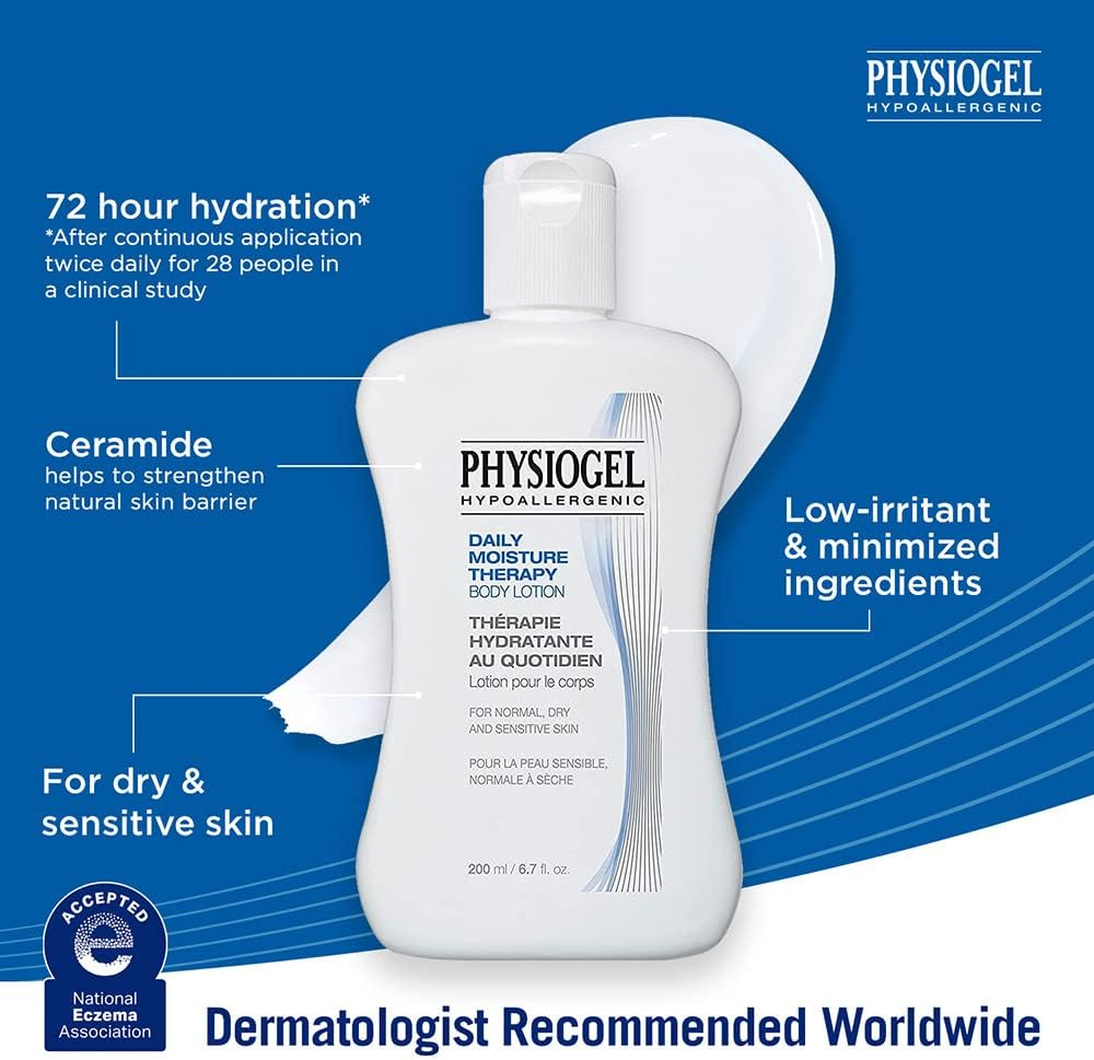 PHYSIOGEL Calming Relief A.I. Body Lotion 200 Ml - Regenerating Body Lotion for Sensitive & Irritated Skin - Gentle Body Lotion to Relieve Itching image number 1