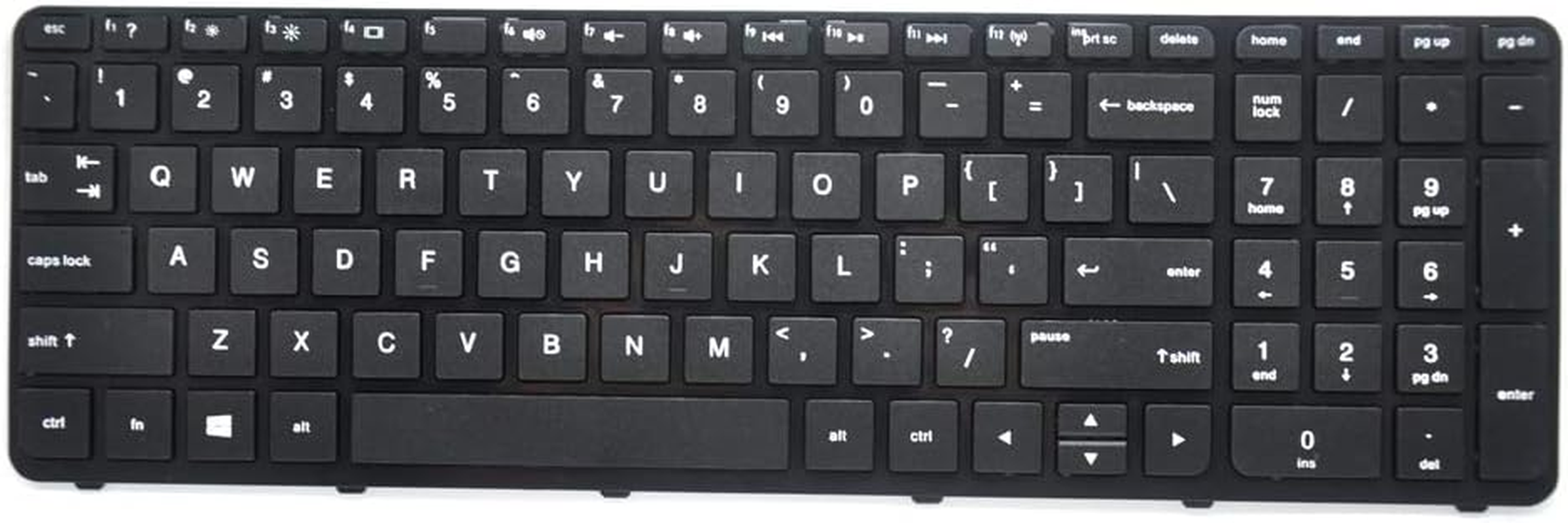 Padarsey Keyboard with Frame Compatible for HP Pavilion 15E 15N 15T 15-N 15-E 15-E000 15-N000 15-N100 15T-E000 15T-N100 15-E087Sr 708168-001 710248-001 719853-001 749658-001 Series Black US Layout