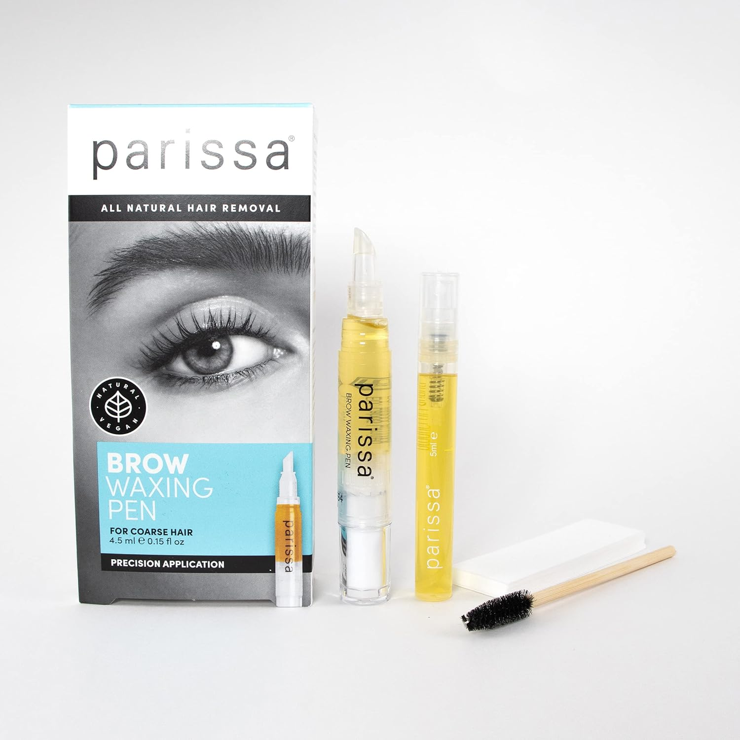 Parissa Brow Waxing Pen, Salon-Style Hair Removal for Precise Eyebrow Shaping, Quick & Mess-Free, At-Home Waxing Kit image number 4