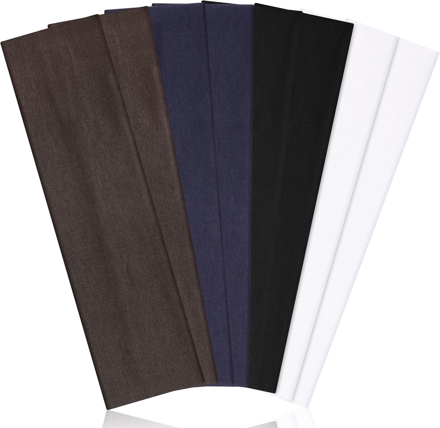 Headbands for Women Non Slip - Stylish Sports Hair Bands for Women'S Hair - Soft Cotton Cloth Stretchy Headbands for Women for Yoga, Outdoor Exercise Running - Bohemian Colors image number 7