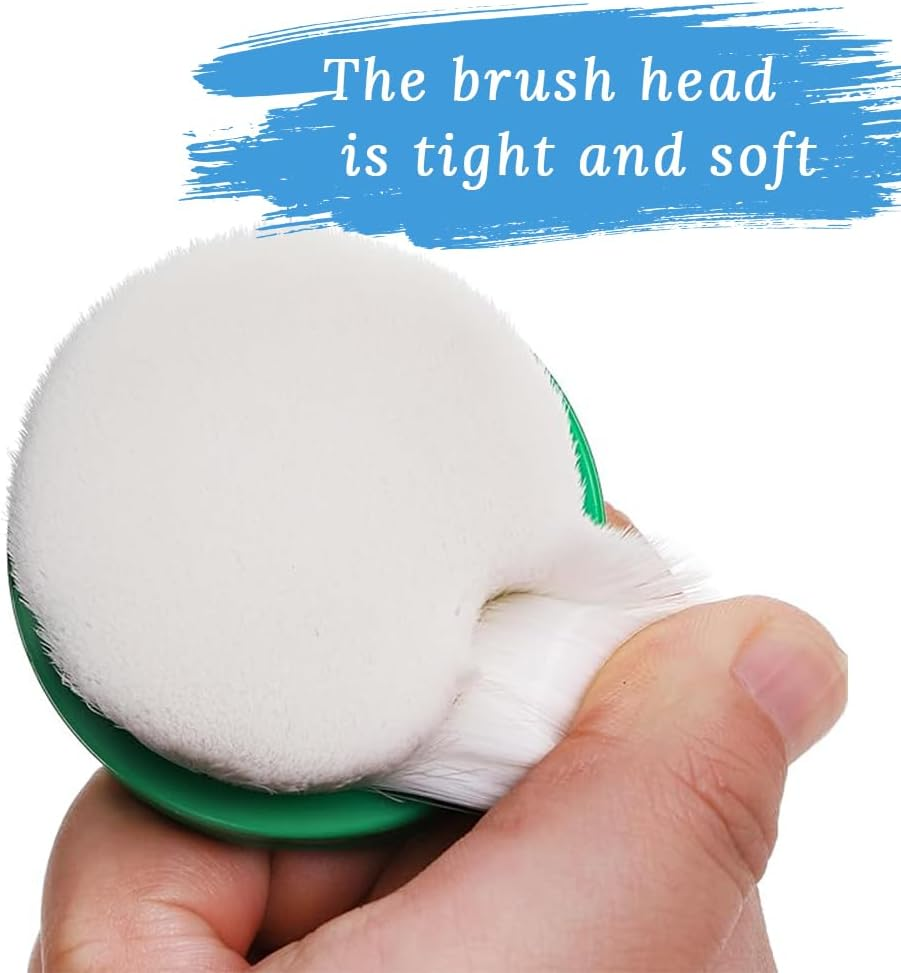 8 Color Flat Head Ink Blending Brushes, White Soft Bristle Handmade Ink Blending Brush Set, round with Colorful Handles, Suitable for Card Making, Scrapbooking, Printing, Painting and Drawing. image number 3