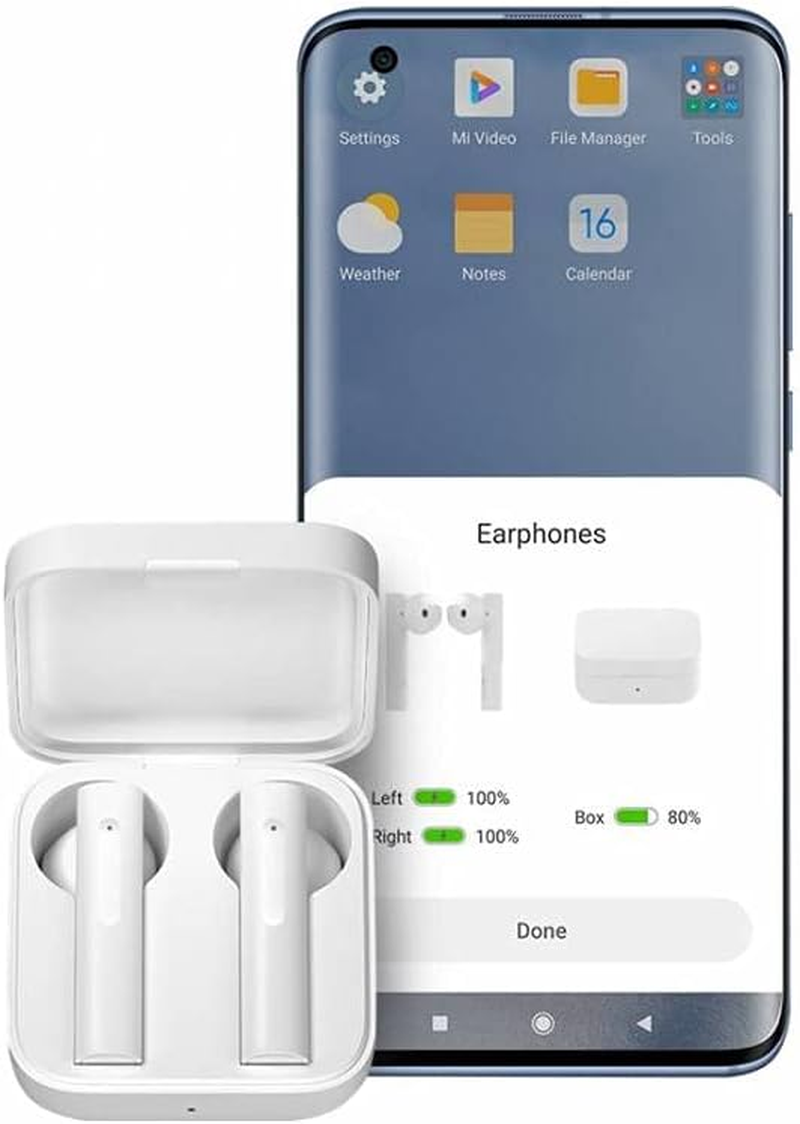 Xiaomi True Wireless Earphones 2 Basic the New Headphones Have a Longer Battery Life. with Excellent Sound Quality, Easy to Adjust. White (International Edition), Mi True Wireless Earphones 2 Basic image number 1