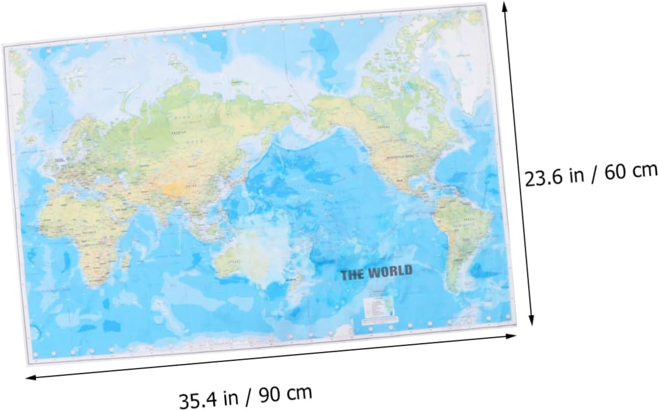 CHILDWEET Map Poster Wall Art High-Resolution Decorative Picture for Home Office Bedroom Premium Quality Wall Decoration Present Idea image number 6