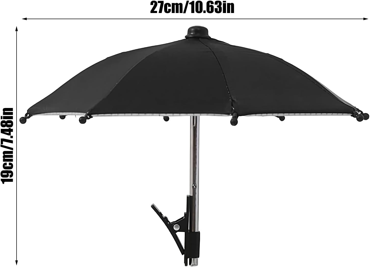 Phone Sun Shade, UV Protection Phone Umbrella with Clip, Angle Adjustable, Anti-Reflective UV Protection Cover for Filming Watching Camping Outdoor image number 6