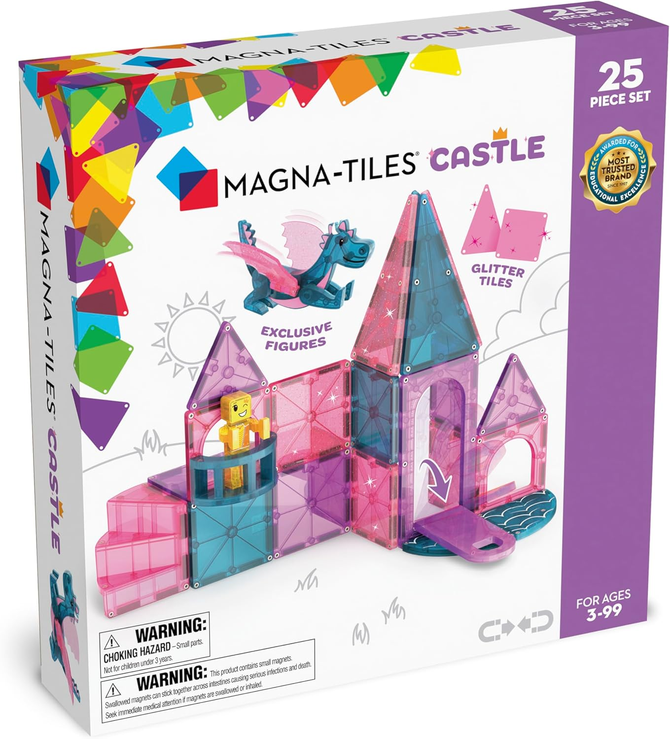 MAGNA-TILES - Castle - 25 Piece Set image number 6
