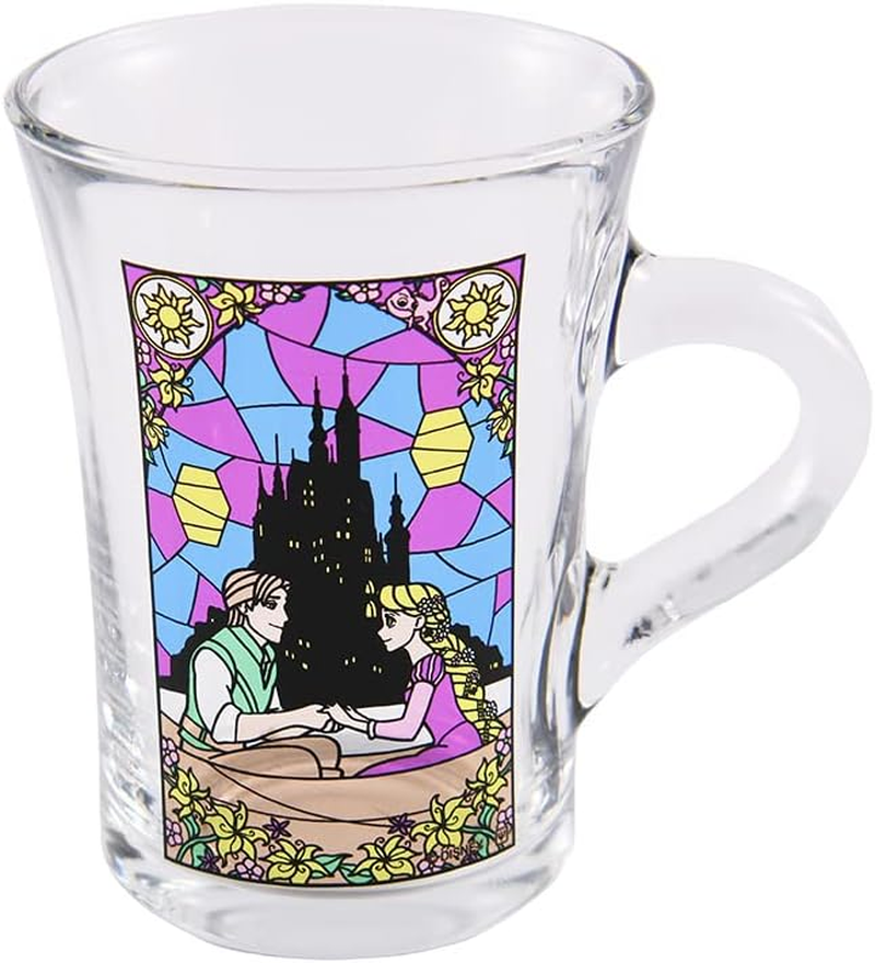 Yaxell Disney Mug Beauty and the Beast Stained Glass Style Dishwasher Safe Cup Glass 230Ml Made in France image number 4