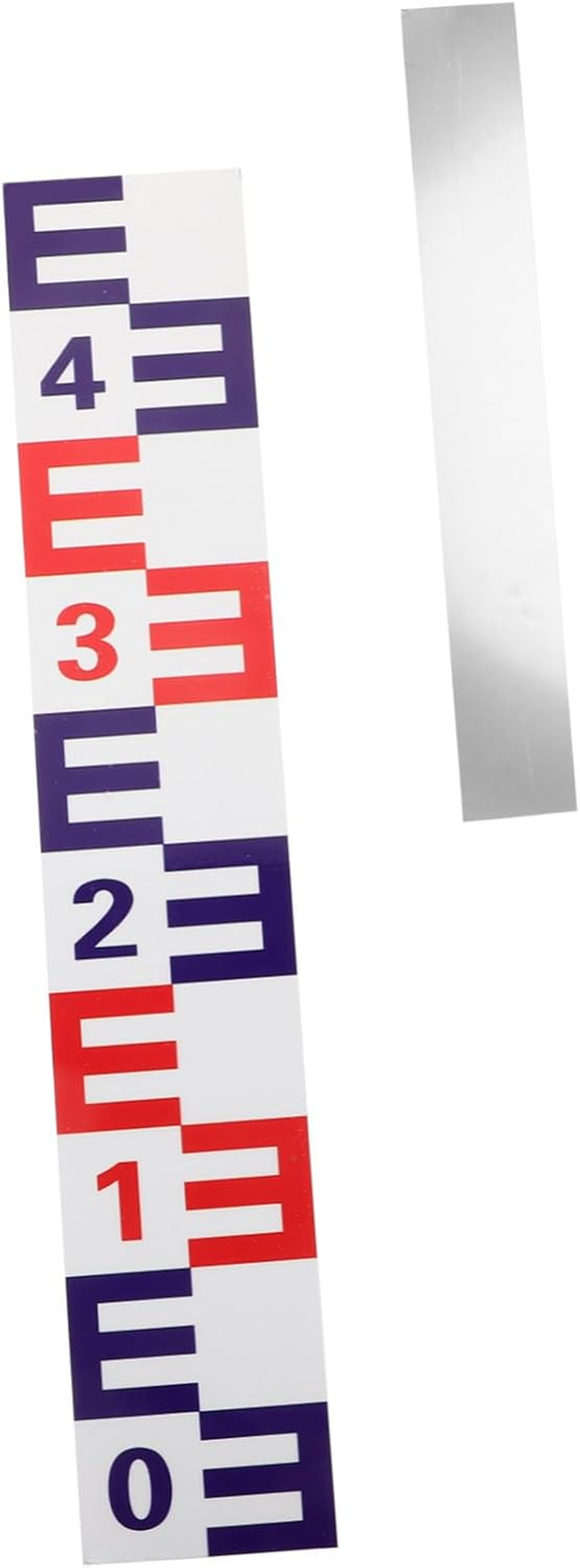 Water Level Measuring Sticker Self-Adhesive Water Gauge Decal with Reflective Aluminum Surface for Pools Ponds and Humid Environments image number 4