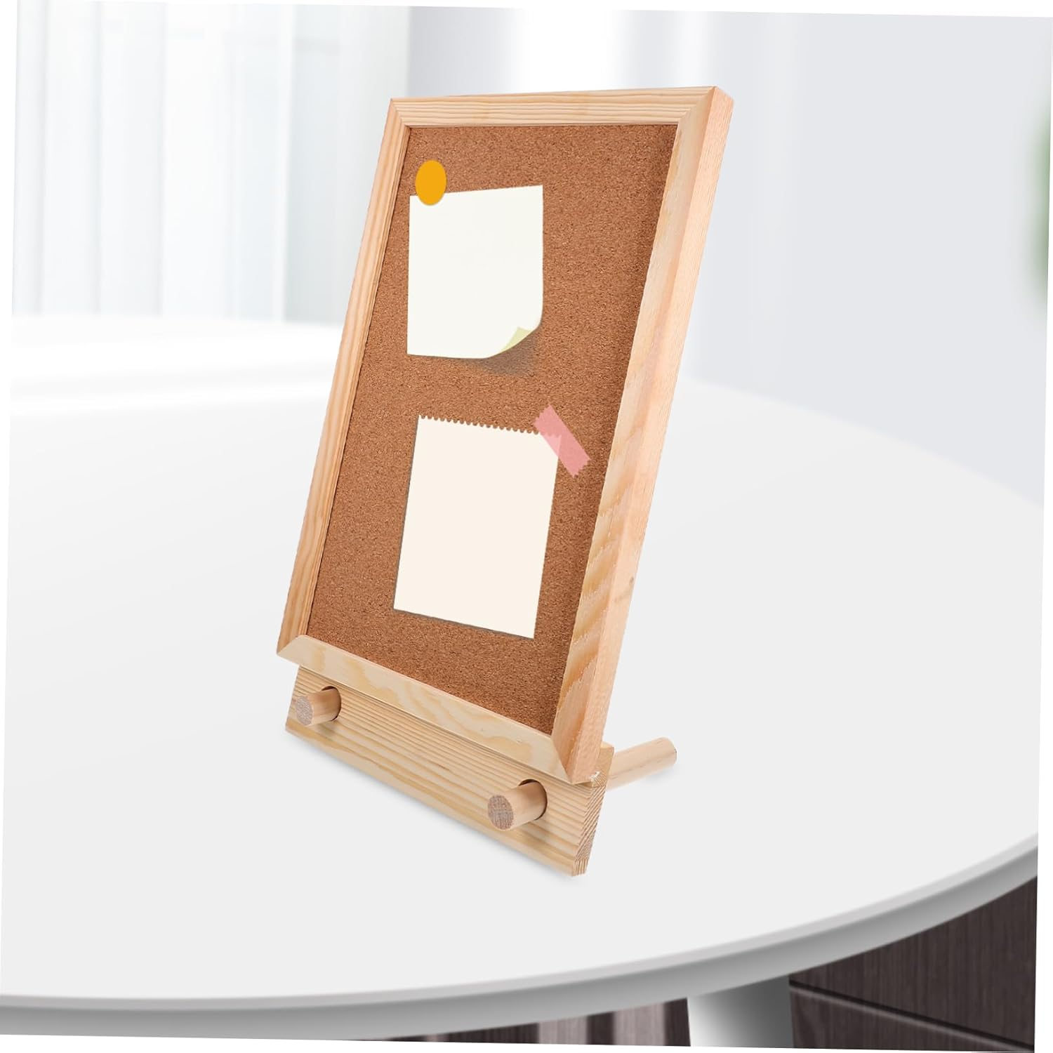 COHEALI Desktop Memo Board Cork Bulletin Board for Office Home Study Decorative Pin Push Style Memo Notice for Photo Display