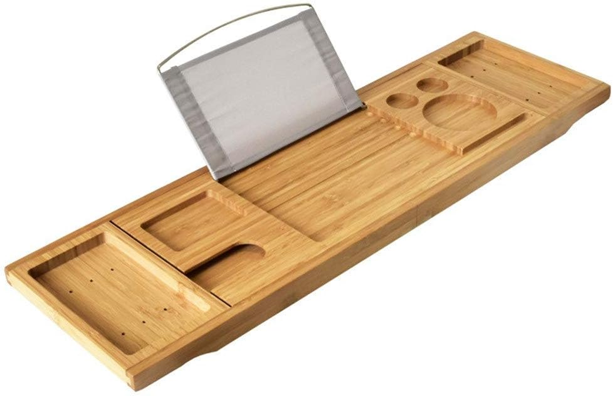 Tokyia Hot Tub Tray Room Tray with Extension Tablet Sides Built in Book Holder Tray Mobile and Integrated Cup Holder and Other Accessories in The