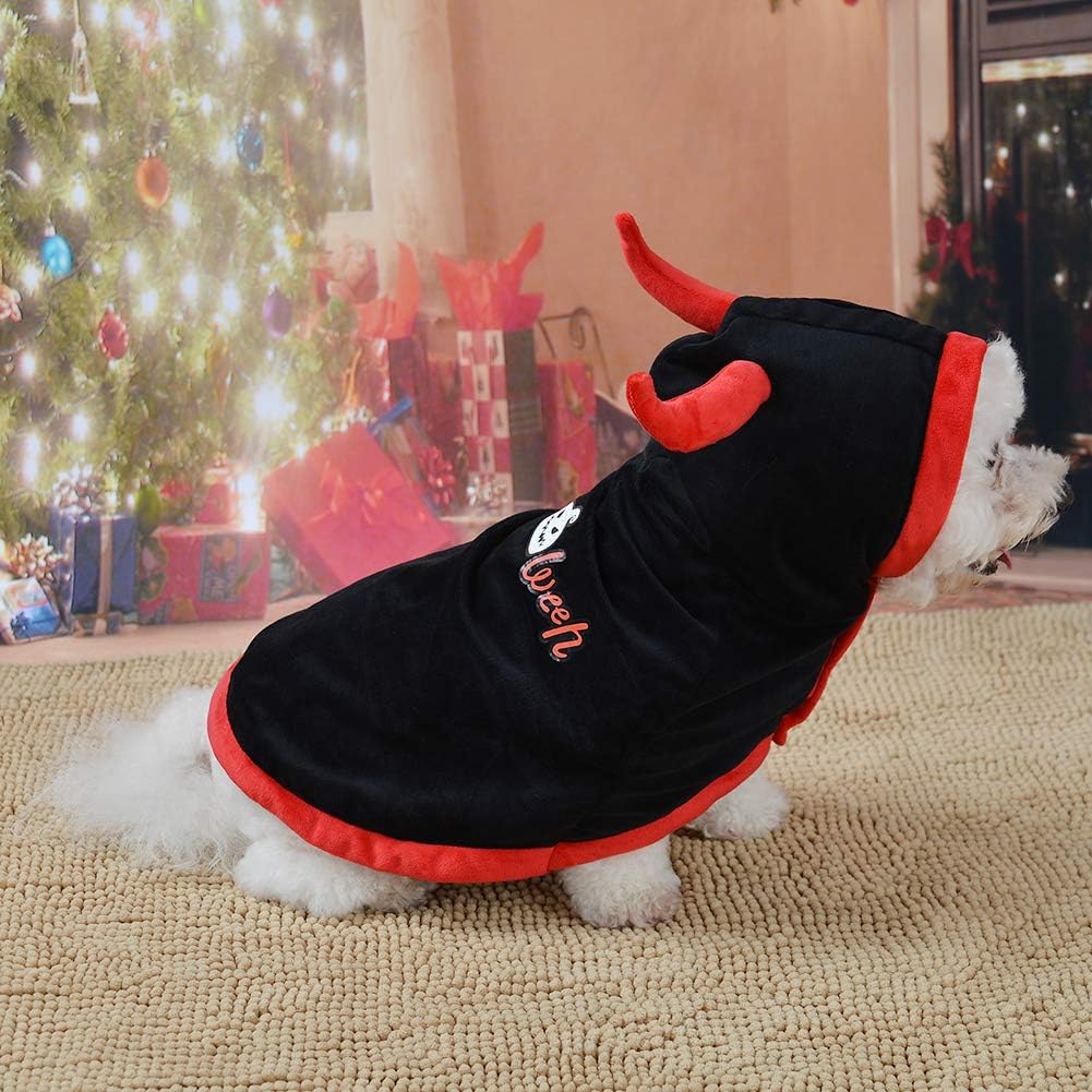 Dog Fleece Vest Cat Clothes, Black Dog Fleece Clothes Dog Clothes, Pet Vest for Pet Clothes(L) image number 3