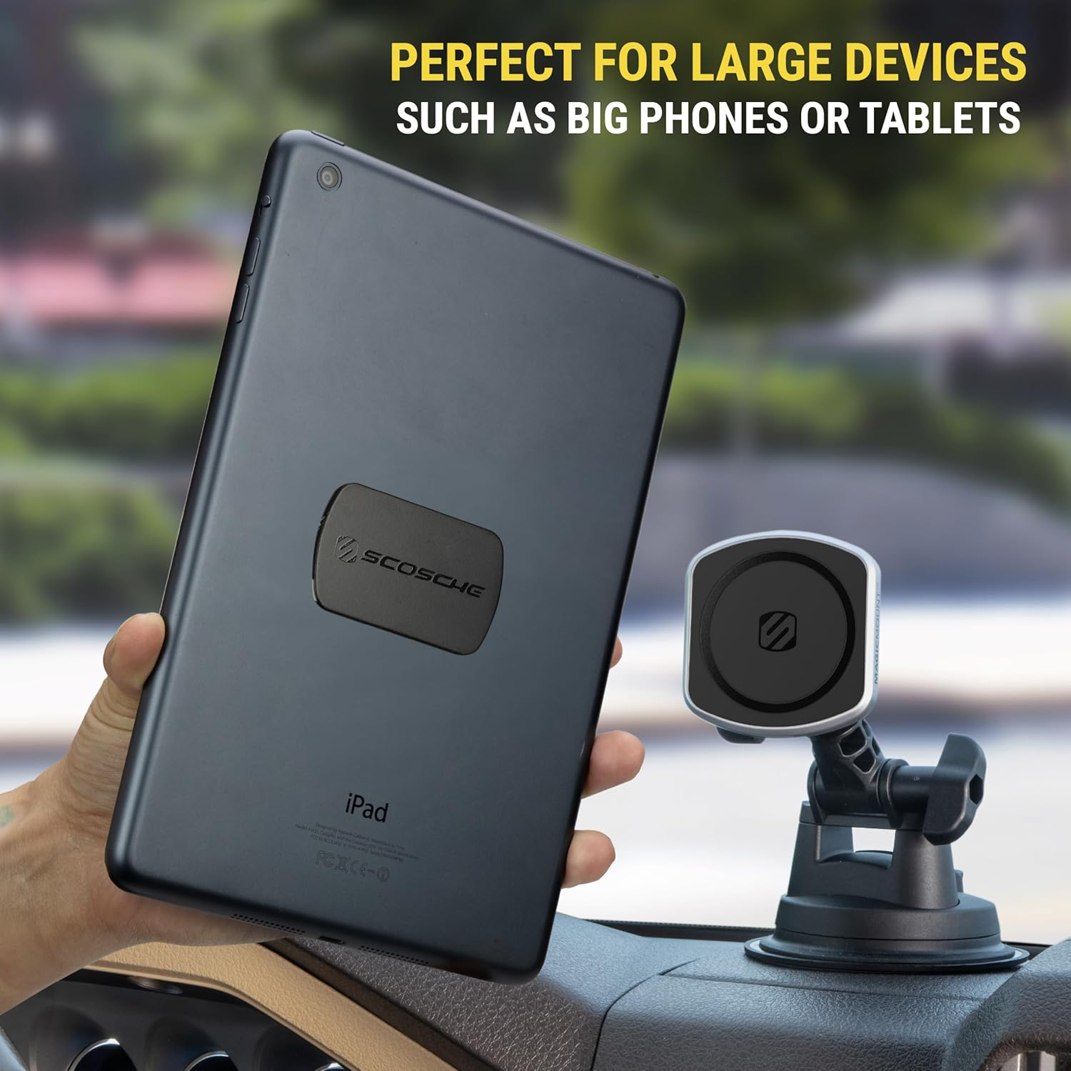 Scosche MPLT54T-2PKBP0 Magicmount Replacement Plate Kit for Magnetic Car Phone Mount Holder, Metal Plates W/Extra Strength Hold for Smartphone, Tablet, Magnet Cell Phone Stand & Phone Case, Pack of 2 image number 2