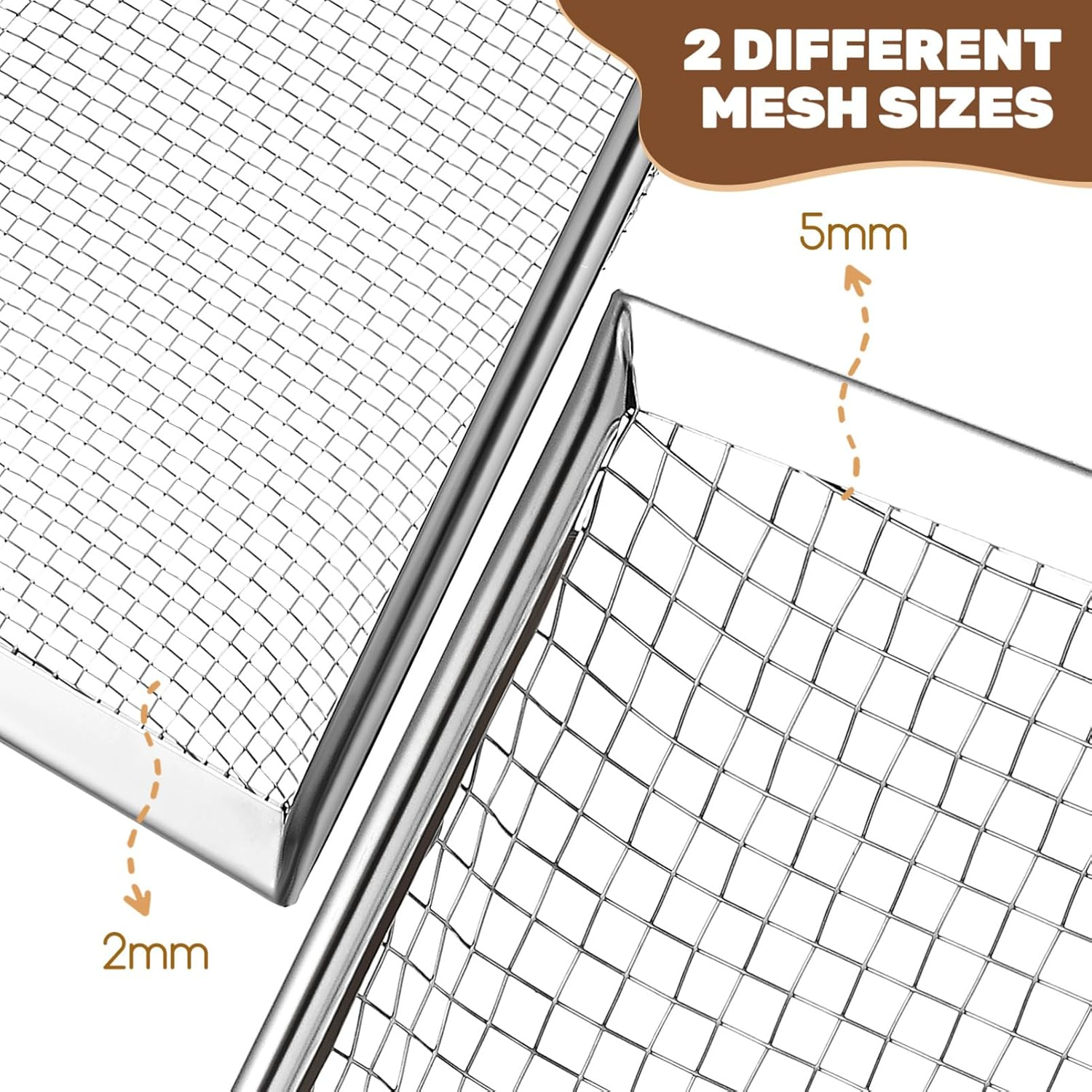 Toddmomy 2 Pcs Stainless Steel Cat Litter Scoop,Metal Cat Litter Scoop Sturdy Mesh Scooper Suitable for Cat Litter Box image number 3