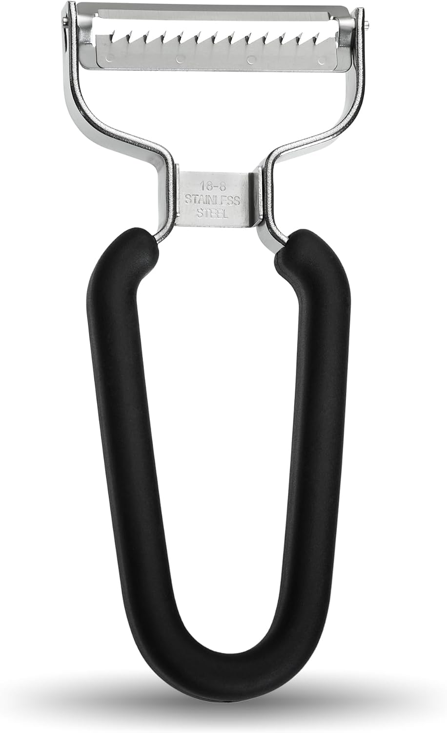 Lurch Germany Julienne Vegetable Y Peeler | Stainless Steel Cutter & Slicer for Carrot, Potato & Apple | Veggie Zoodles Maker | Non-Slip Comfortable Handle | 13 Cm X 6 Cm - Black image number 5