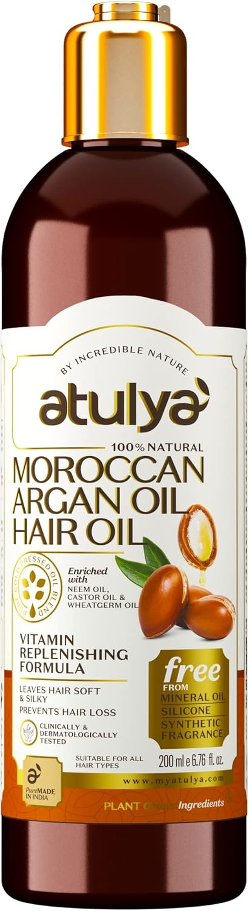 Atulya Moroccon Argan Oil Hair Oil image number 6