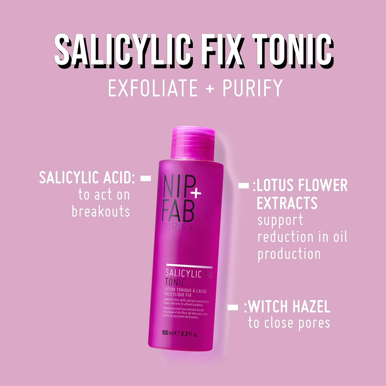 Nip+Fab Salicylic Fix Tonic, 100Ml image number 3
