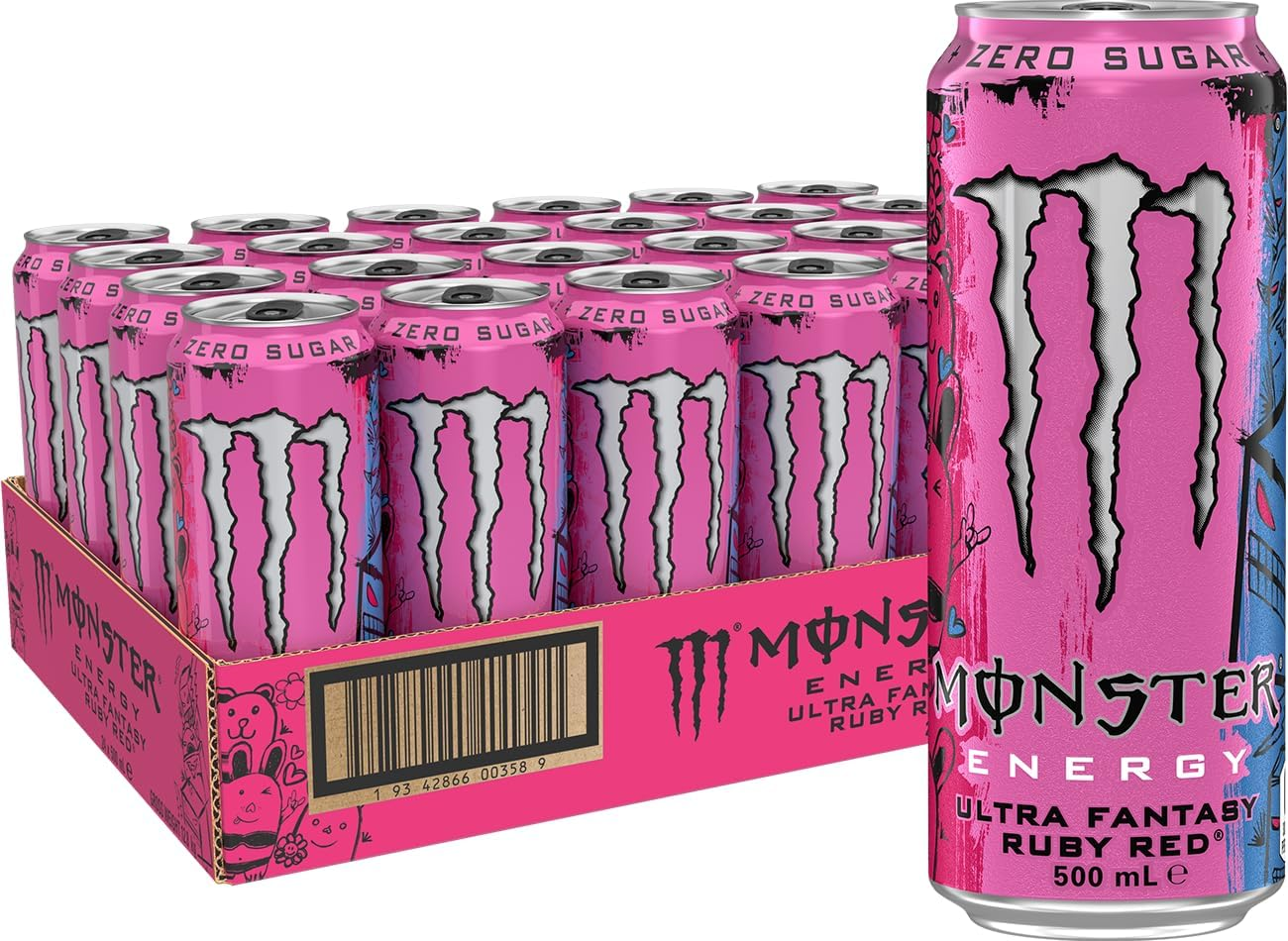 Monster Energy Drink Ultra Fantasy Ruby Red 24 X 500Ml