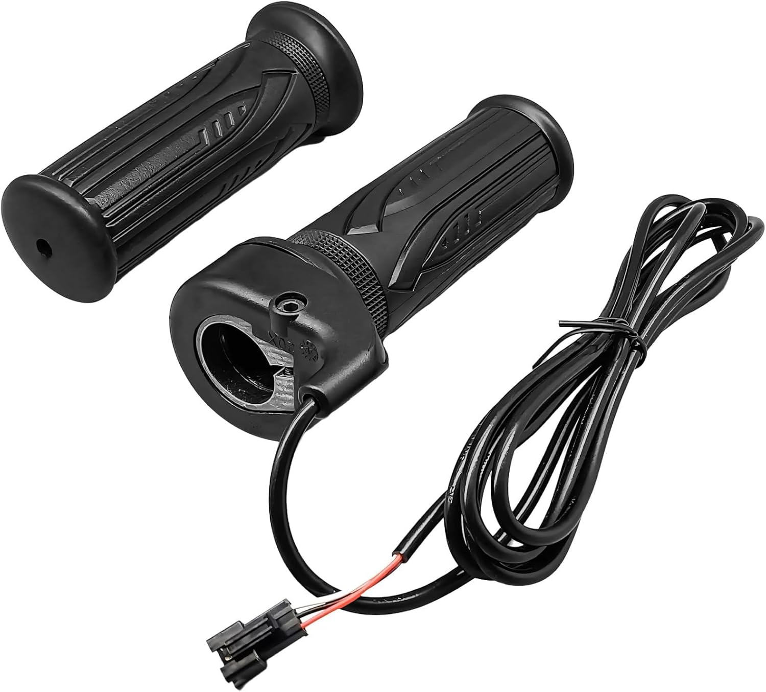 Electric Bike Accessories, 20X Full Twist Throttle,Ebike Parts for 12V 24V 36V 48V 52V 60V 72V, Right Hand Mount, 3PIN SM Plug 1Pack Black image number 5