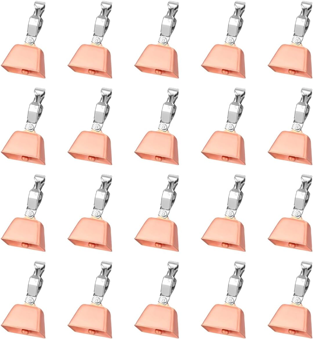 20 Pack Fishing Rod Bells,Clip-On Alert Bells for Angling, Ice Fishing Accessories image number 1