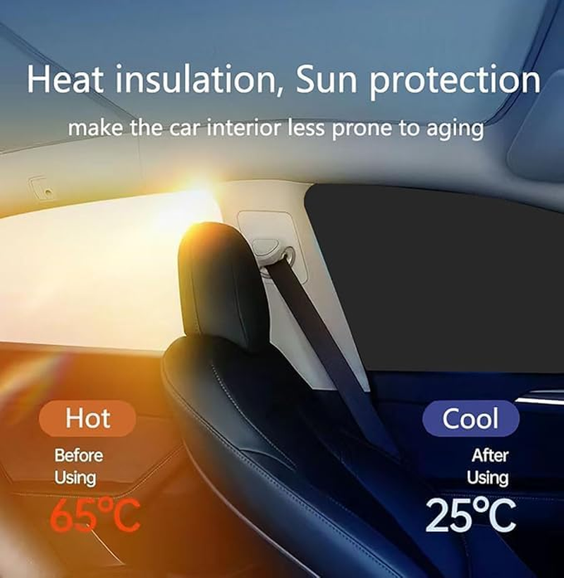 Car Side Window Sun Shades, Window Sunshades Privacy Curtains, 100% Block Light for Breastfeeding, Taking a Nap, Changing Clothes, Camping (Front&Back 4Pcs) image number 1