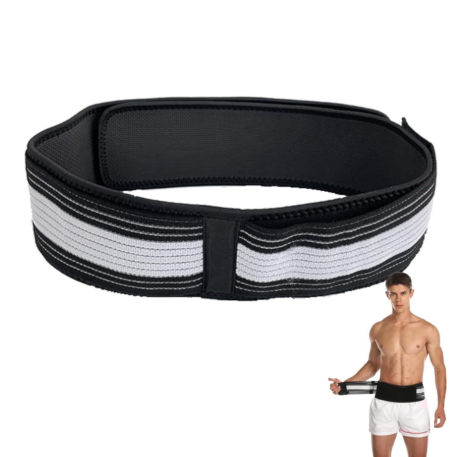 Sacroiliac Hip Belt for Men and Women, Alleviates Sciatic and Back Brace for Lower Back Pain, Provides Joint Pelvic Support, Adjustable Compression Back Brace, Ideal for Everyday Use and Sports image number 2