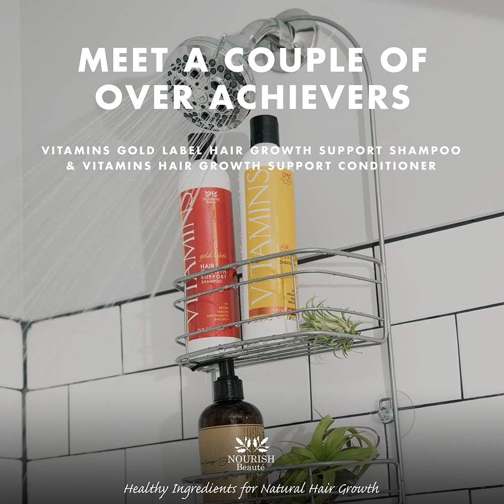 Nourish Beaute Vitamins Premium Shampoo and Conditioner for Hair Loss That Promotes Hair Regrowth for Men and Women, 1 10 Ounce image number 1