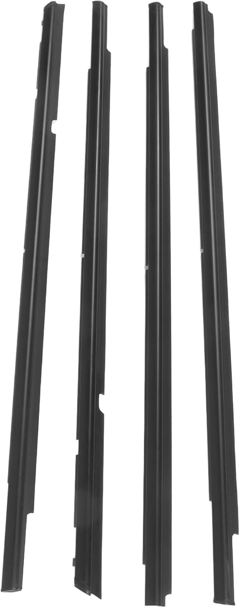 4Pcs Weatherstrip Door Seal Belt 5727A005 Front Rear Window Moulding Trim Belt, outside Window Weatherstrip for Mitsubishi Lancer 2008-2017, Perfect Seal, Easy Installation