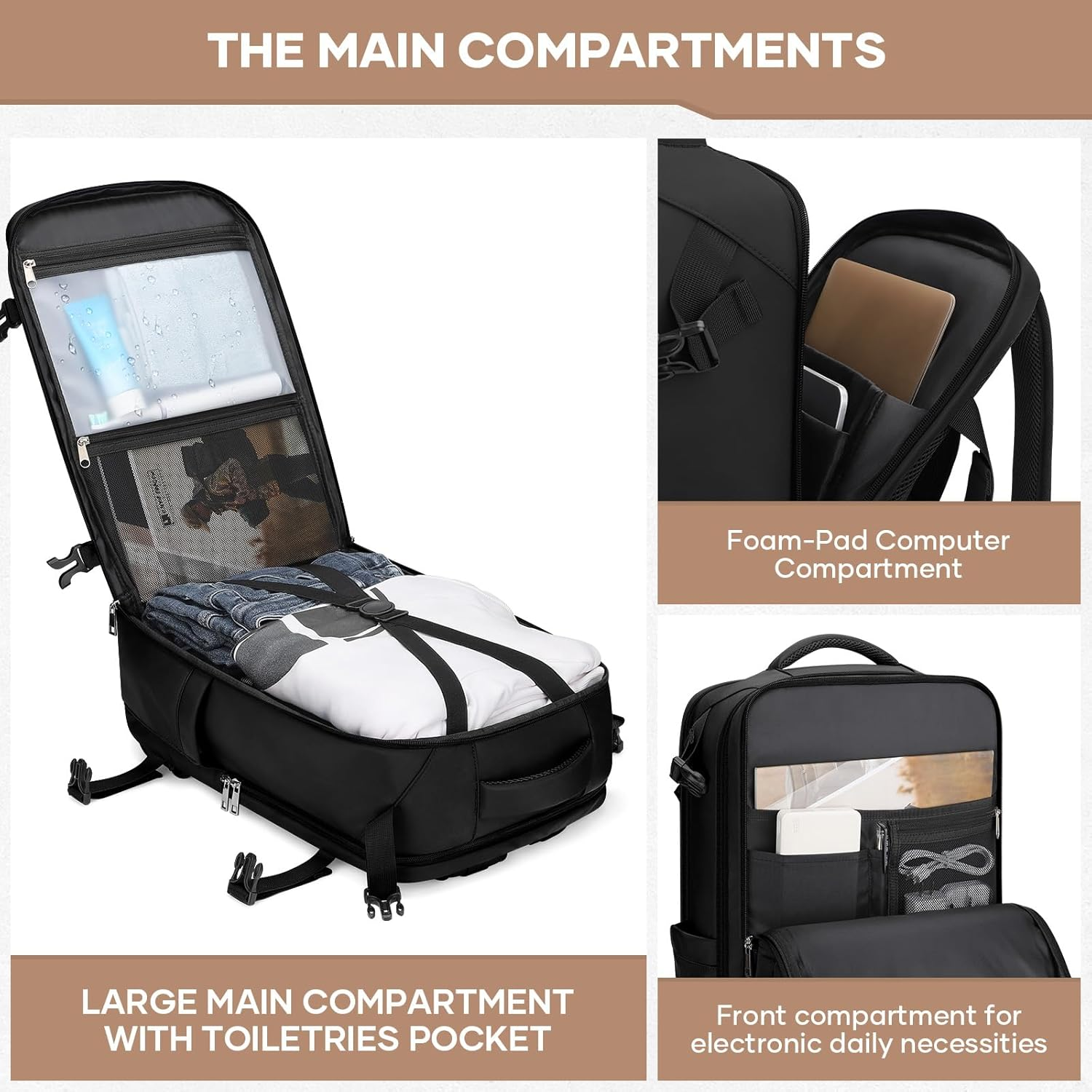 Maelstrom Travel Backpack for Men Women image number 6