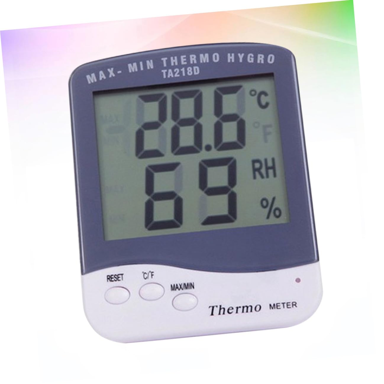 Portable Indoor Digital Hygrometer Thermometer with Large LCD Display Temperature Humidity Gauge Max Memory C Switch Electronic Moisture Monitor for Home Office image number 4