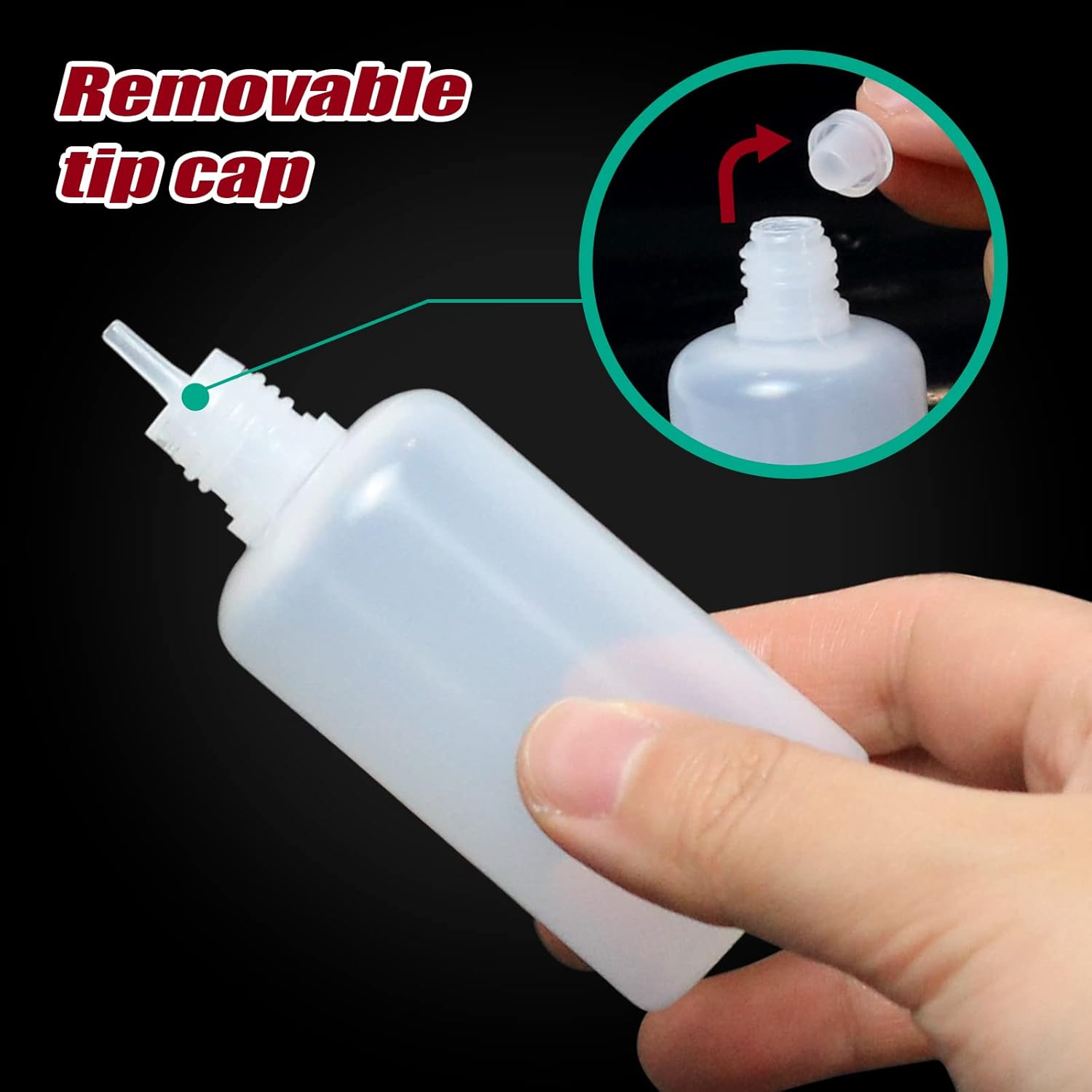 10 Pack 50Ml Plastic Dropper Bottle, Plastic Empty Squeezable Dropper Bottles Eye Dropper Dispenser Paint Dropper Bottles with Funnel Measuring Cup Label Transfer Pipette image number 2