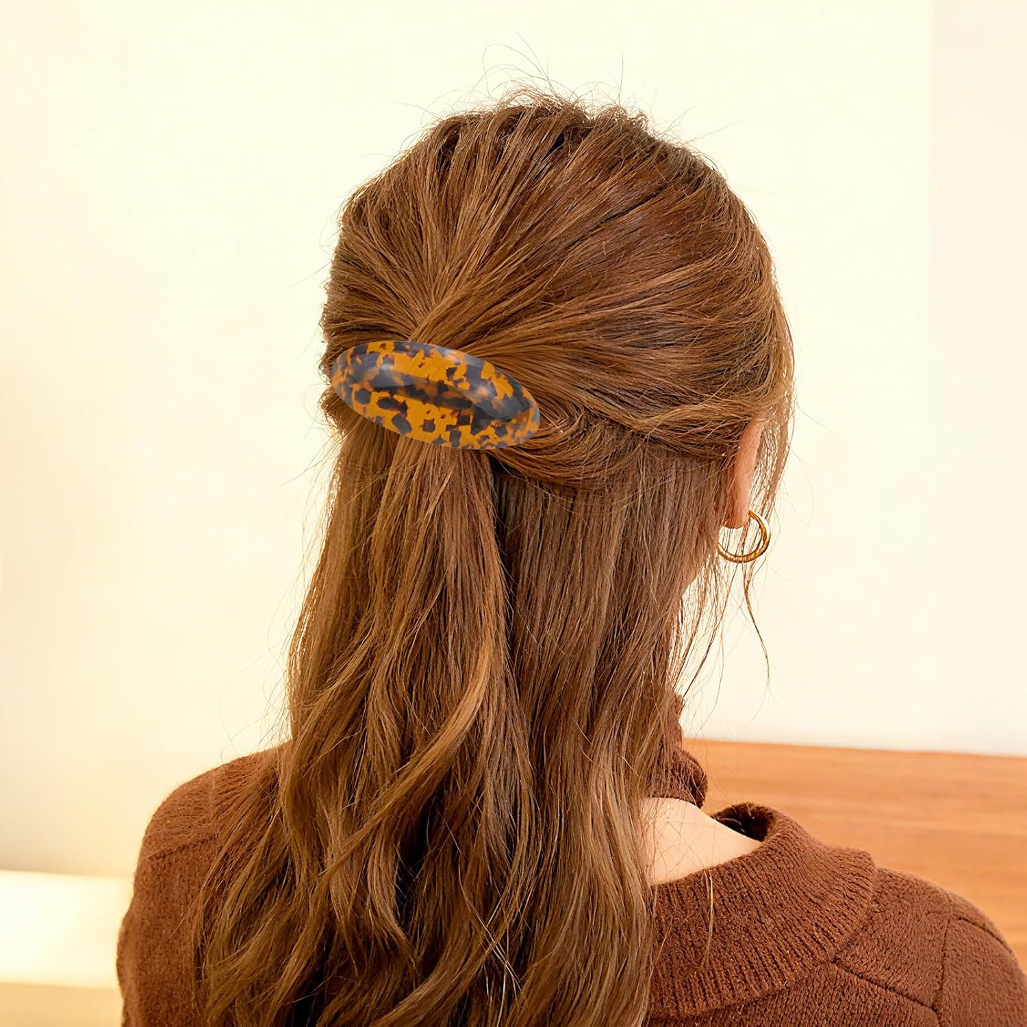 Xanthelle Hair Slides for Women, 2 Pieces Large Hairpins and Flat Hair Clip as Flat Clips with Hair Slide for Women and French Hair Slide image number 1