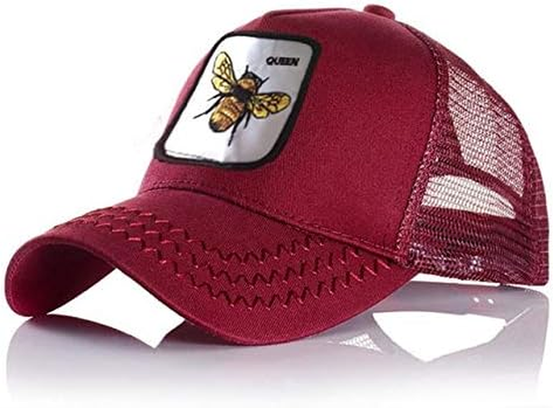 QOHNK Baseball Cap Fashion Unisex Mesh Cap Animal Baseball Hats Men Women Commuting Outdoor Travel Hats