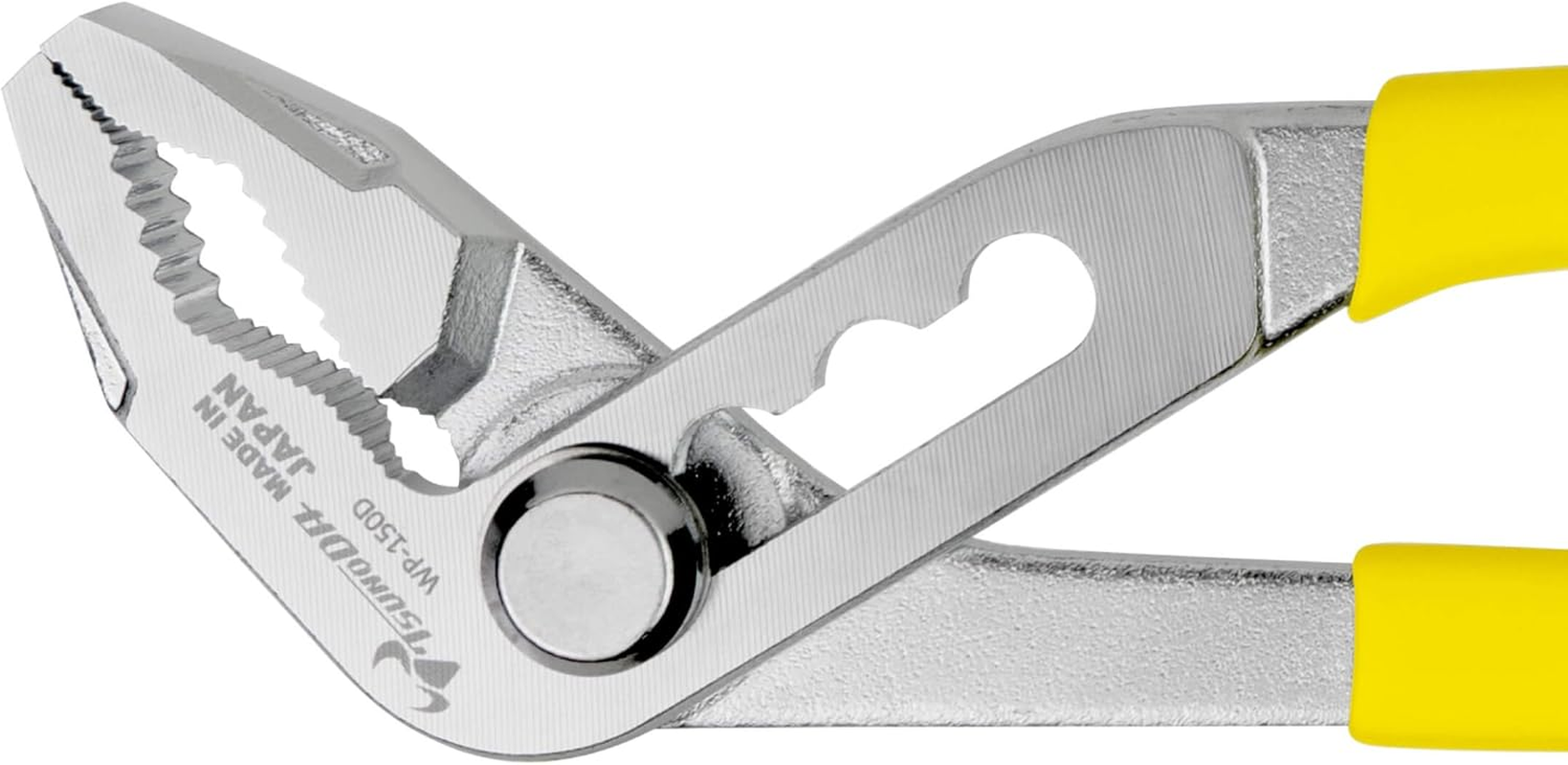 Tsunoda WP-150D Water Pump Pliers with Screwdriver, 5.9 Inches (150 Mm), Made in Japan, Tsubame Sanjo image number 1