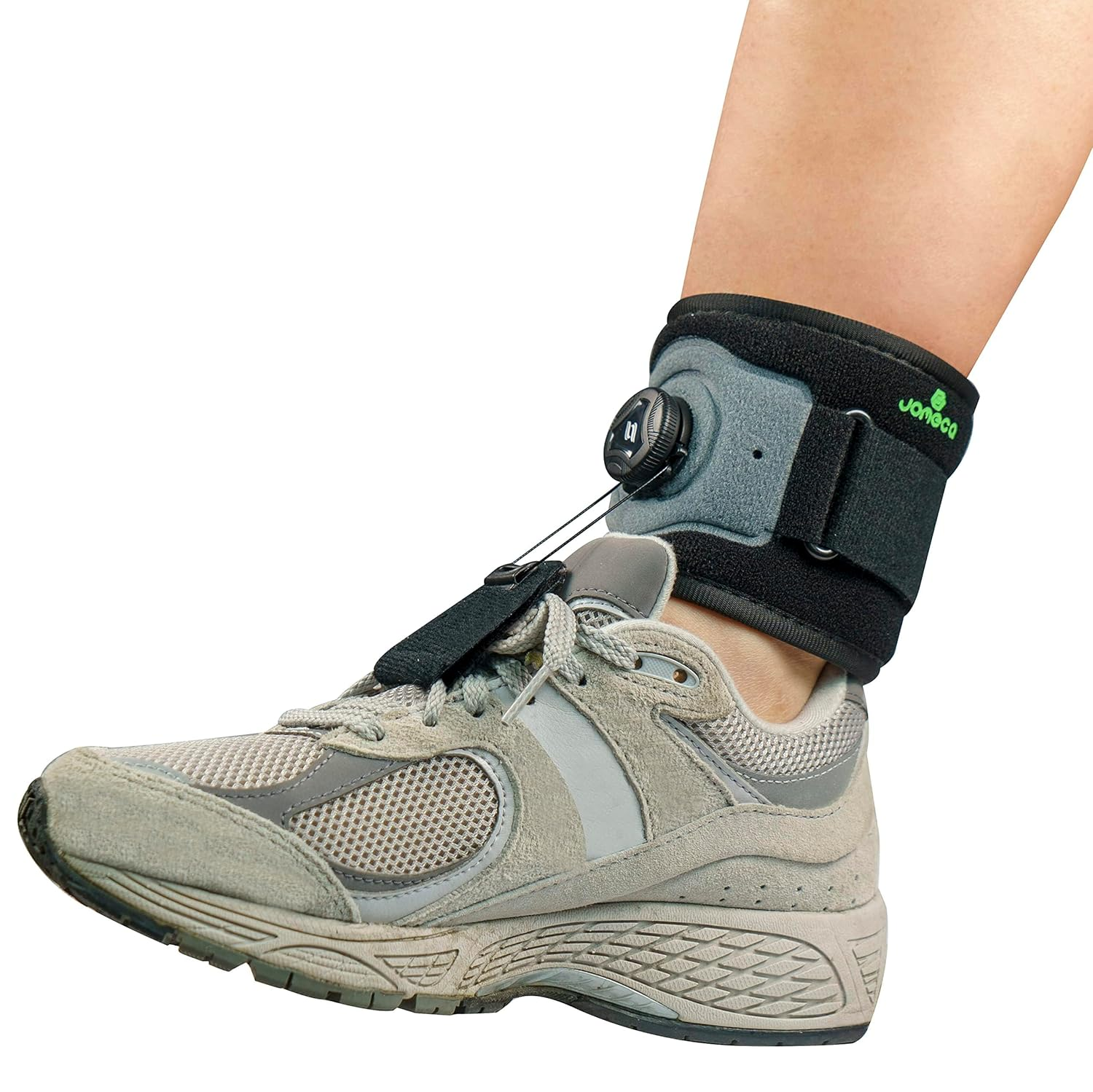 JOMECA Drop Foot Brace with Reel-Adjust Dorsiflexion Drop Foot Support Lifting up Foot Drop Brace for Walking with Shoes for Foot Drop Cause by Als,Ms,Stroke,Diabetic Neuropathy AFO Fit Women & Men image number 4
