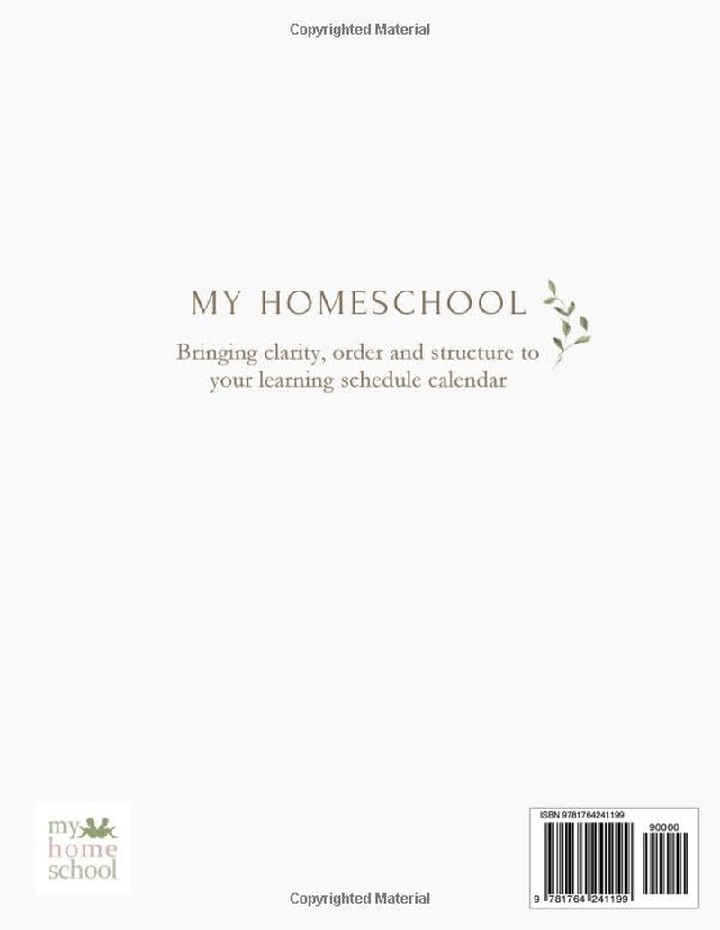 Inspire My Homeschool Planner 2026: Bringing Clarity, Order and Structure to Your Learning Schedule Calendar image number 1