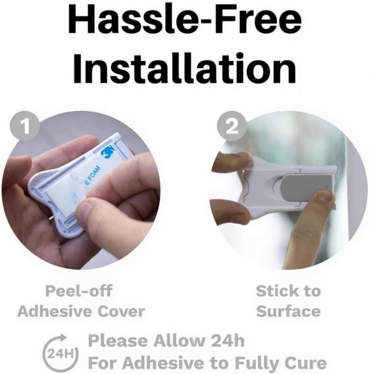 Sliding Door Lock for Child Safety (6-Pack) - Child Proof Locks for Glass Doors, Windows, Closets & Cabinets - Home Safety Essentials image number 1