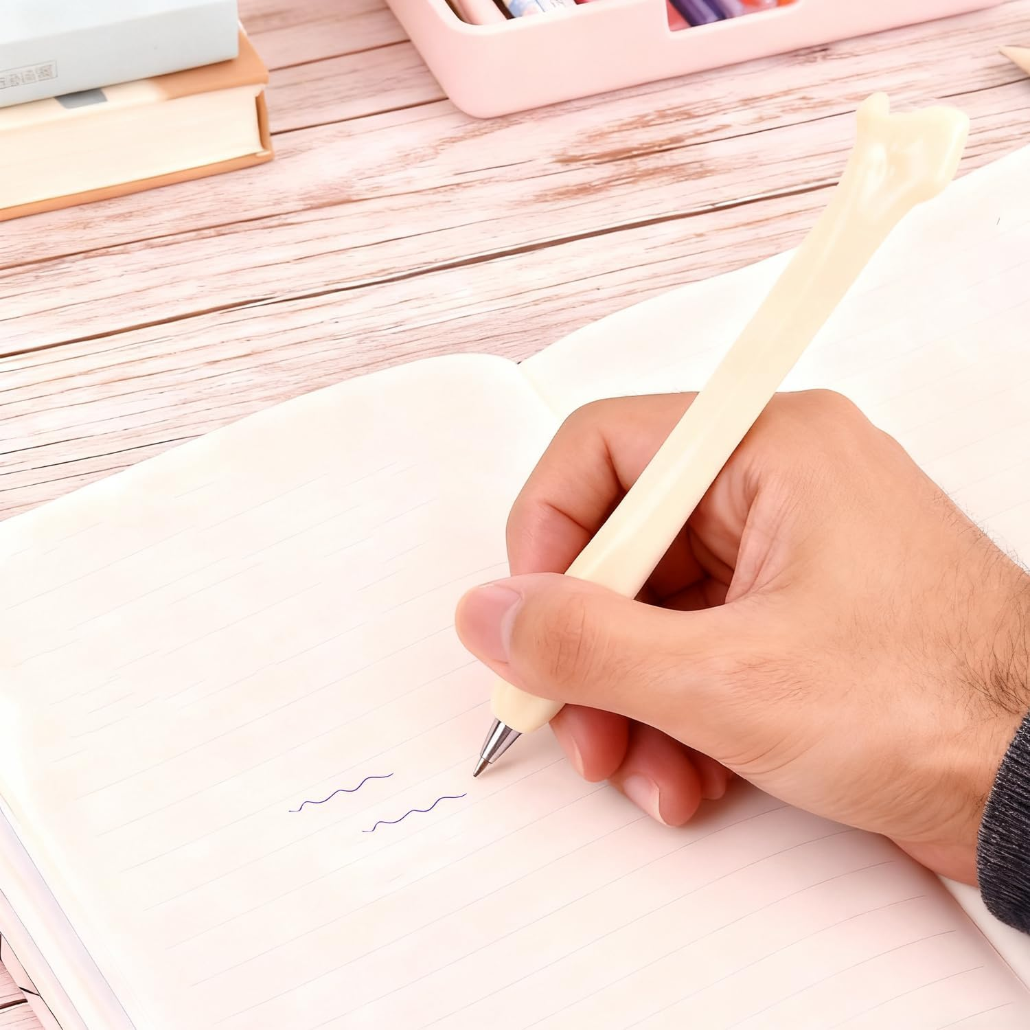 15PCS Bone Pens,0.5Mm Skeleton Finger Ballpoint Pen for Doctors Nurses, Office School Supplies image number 1