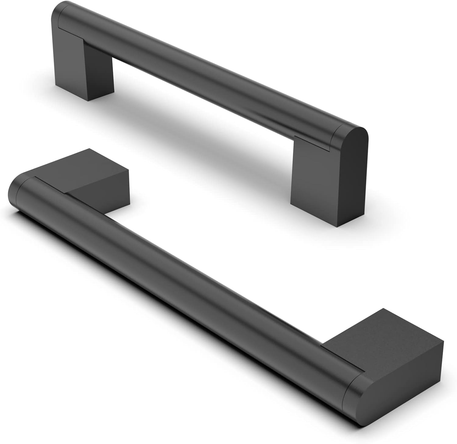 FURNIWARE 10 Pack Cabinet Pulls, Hardware Drawer Handles, Stainless Steel Kitchen Cabinet Door Handles Pull, Brushed Nickel-96Mm(3.7 Inch) Hole Center