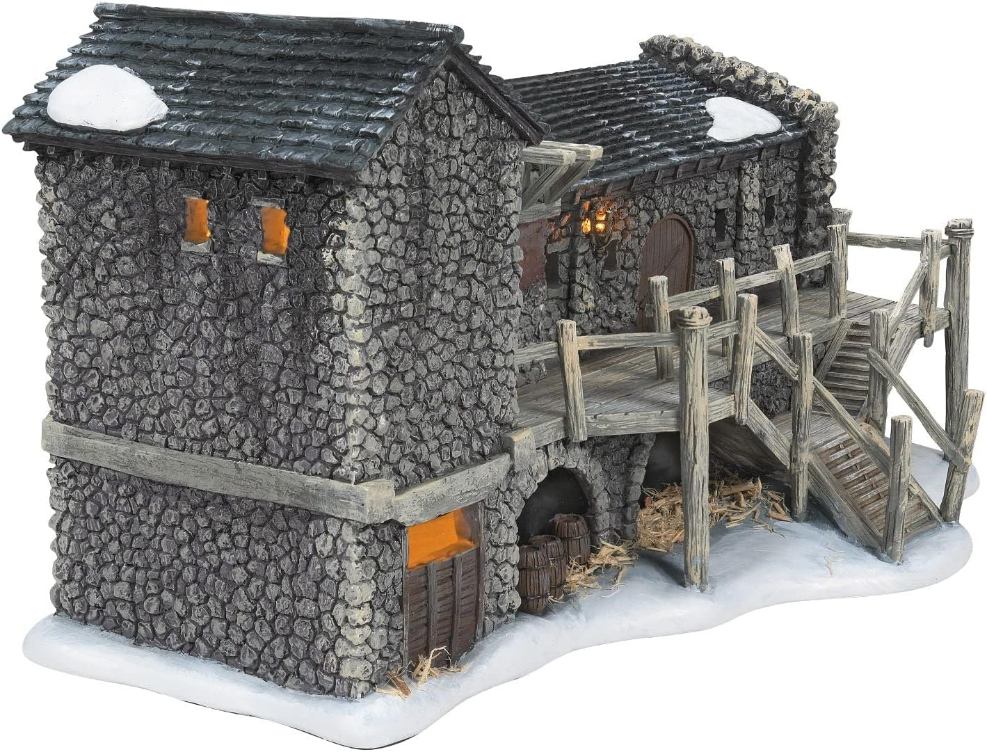 Department 56 Game of Thrones Village Night'S Watch Castle Black Lit Building, 6.61 Inch, Multicolor image number 1