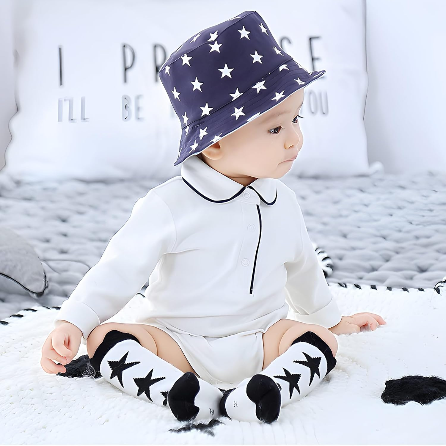 100% Organic Cotton Soft Baby Romper for Boys Girls Unisex, Long Sleeve, 0-24 Months image number 4